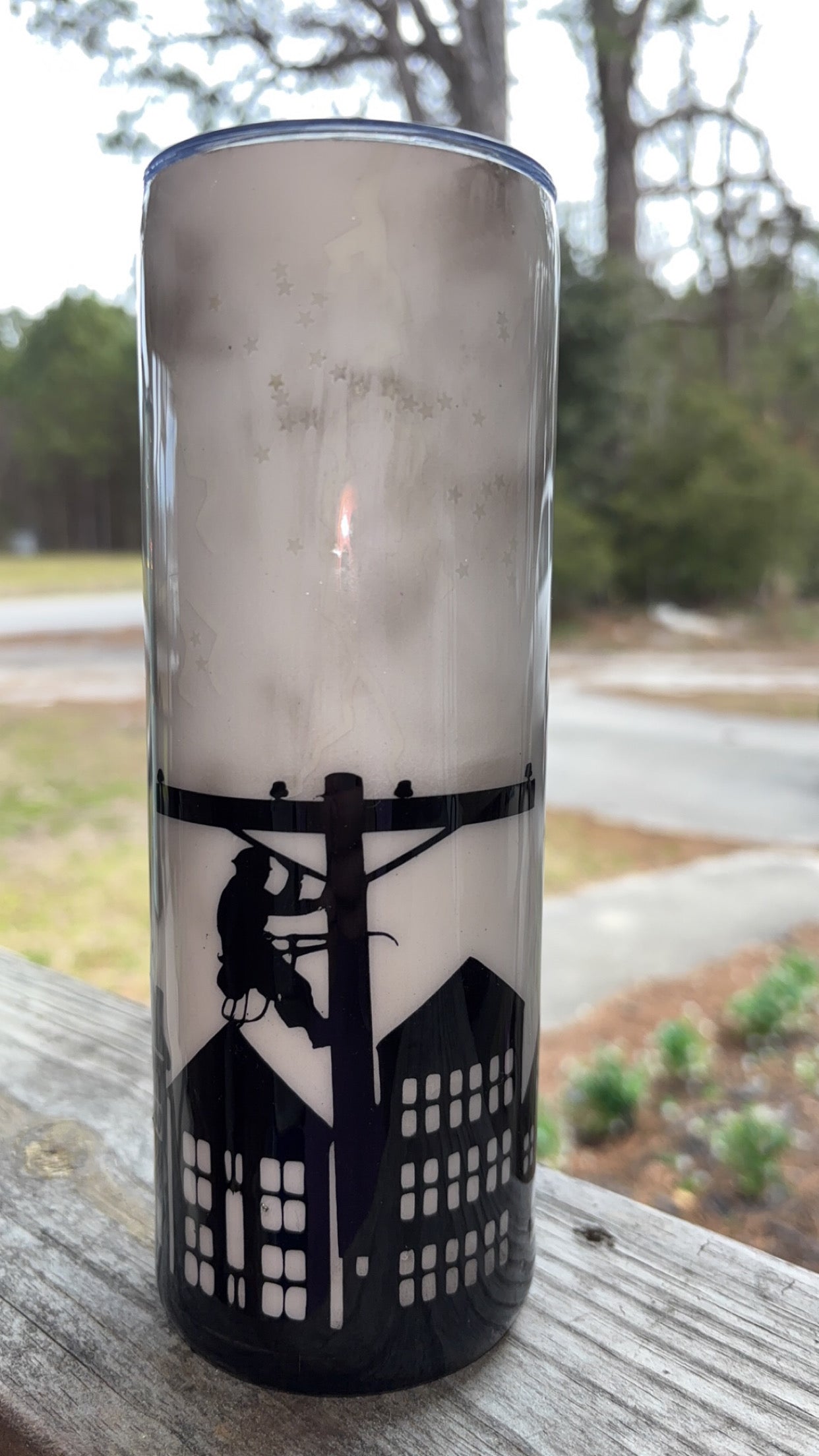 20oz Epoxy Resin Tumbler Lineman