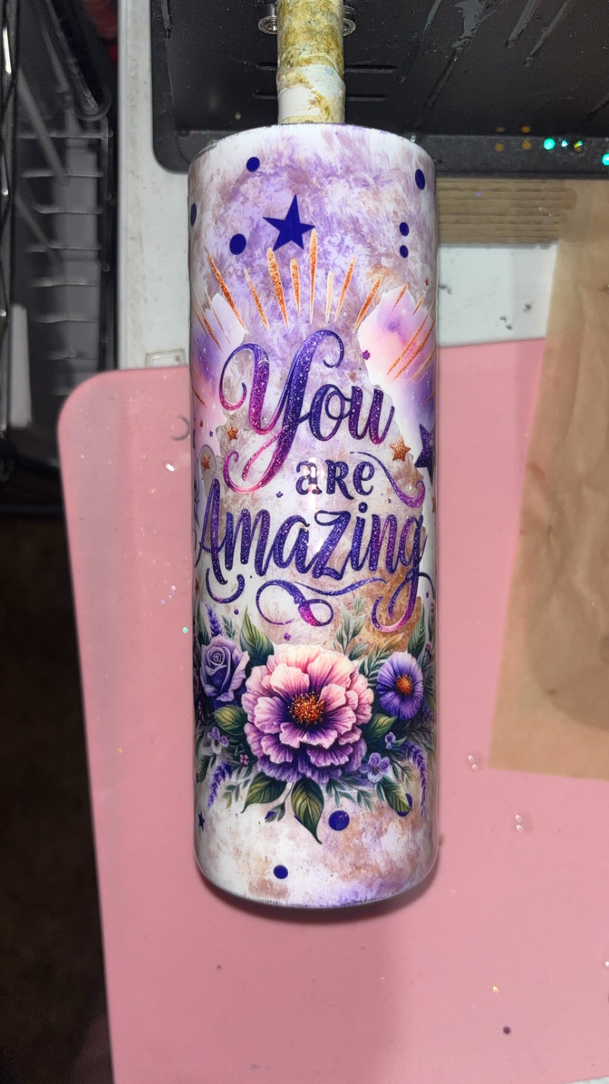 20oz You Are Amazing Epoxy Resin Tumbler