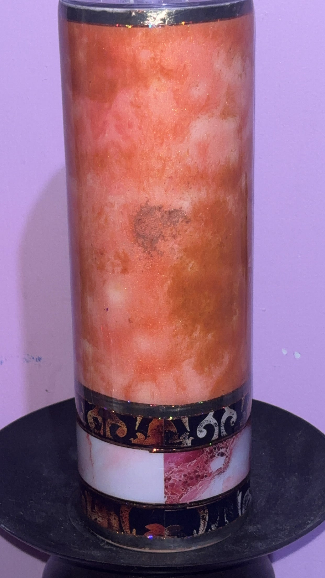 30oz Flower Patina Epoxy Resin Tumbler