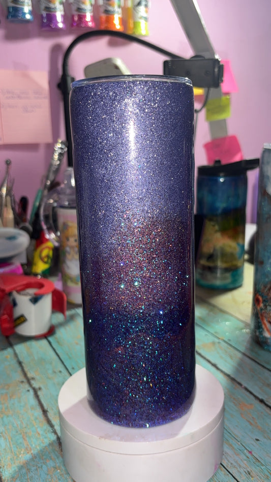 20oz GEO Angel Purple Epoxy Resin Tumbler