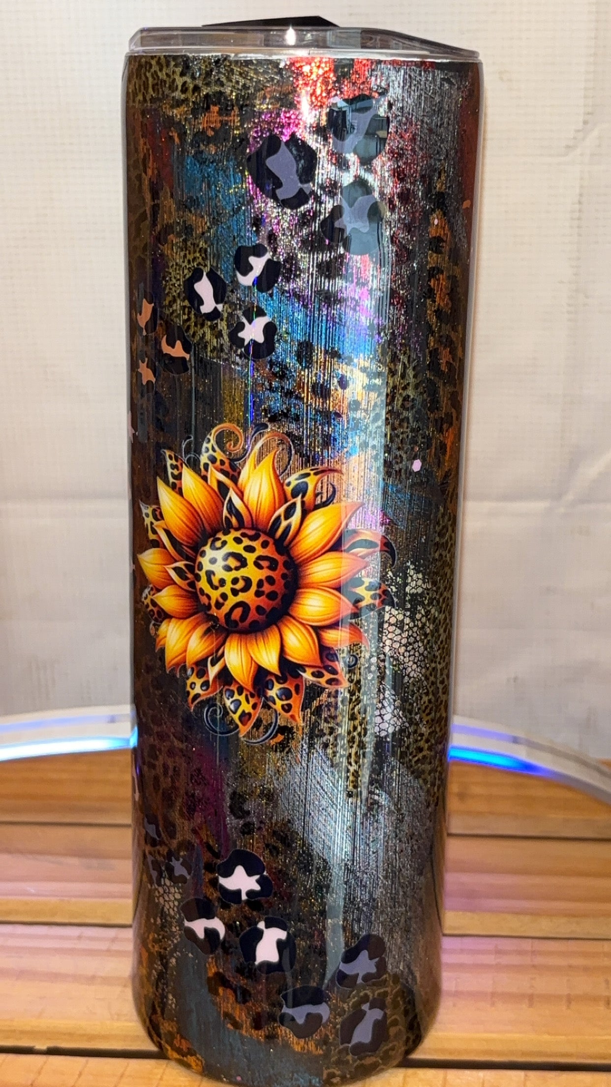 30oz Leopard Foil Tumbler