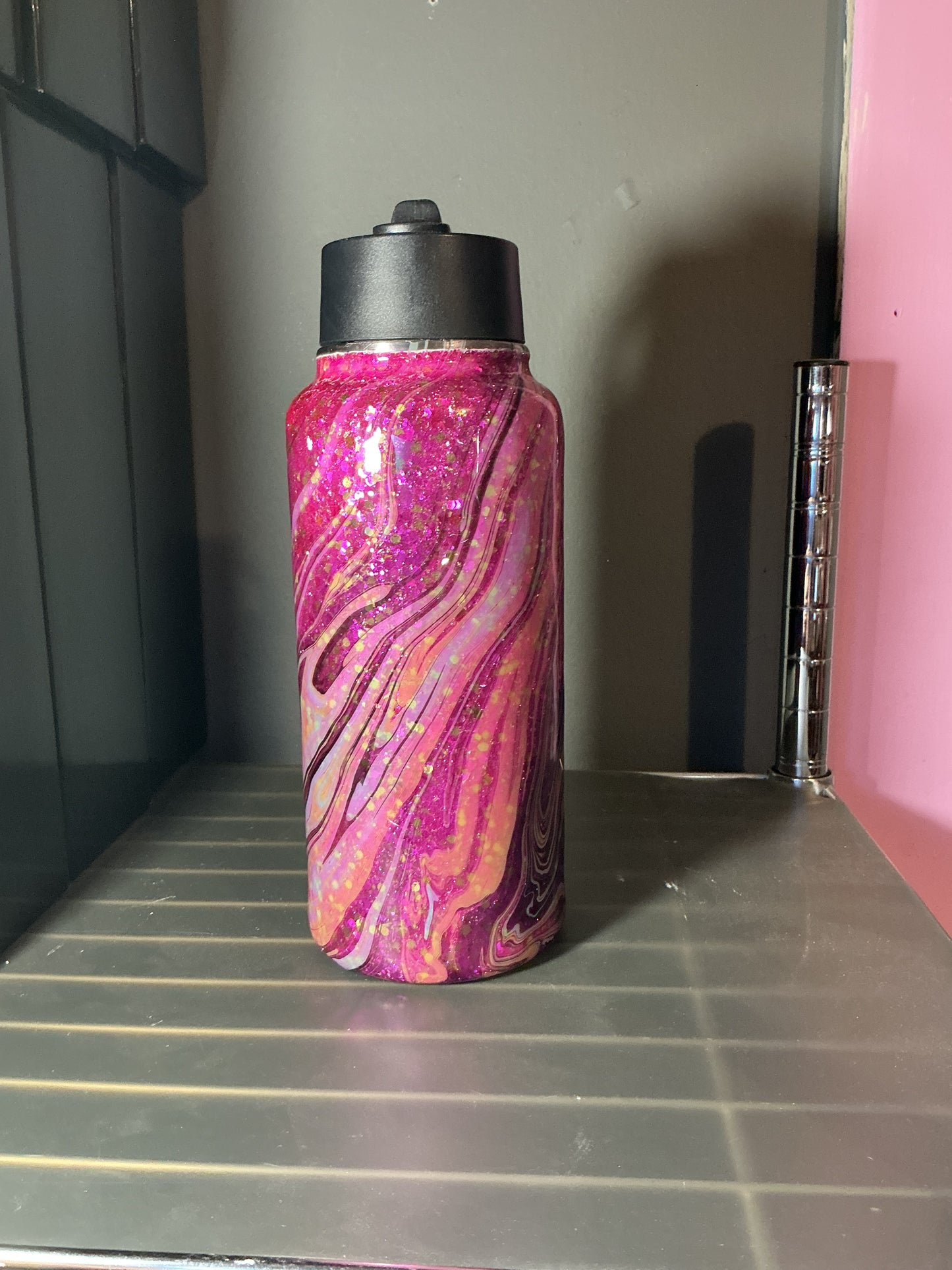 32 oz hydro dipped and glitter