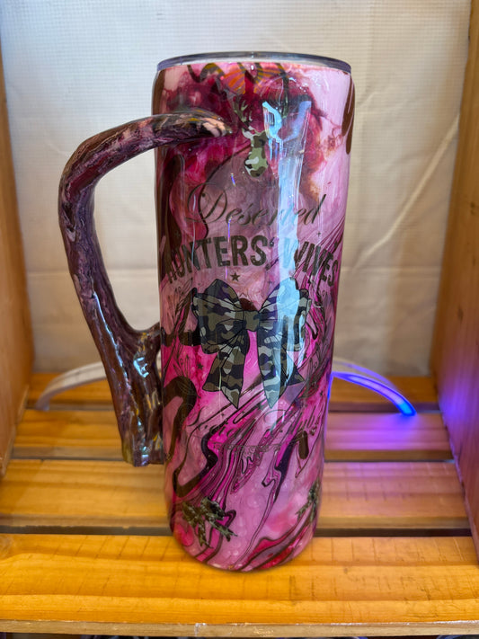 hunter wife camo horn handle