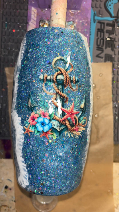 25oz Epoxy Resin Barrell Ocean