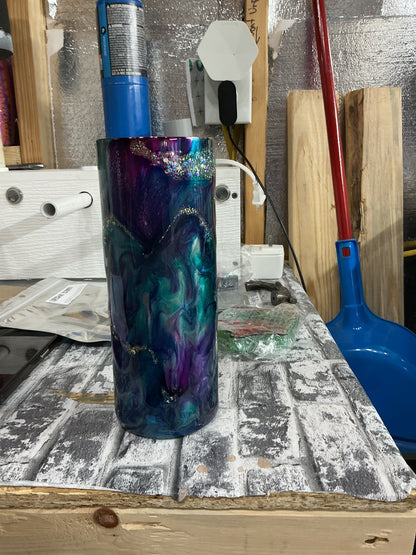 20 oz purple blue glitter #40