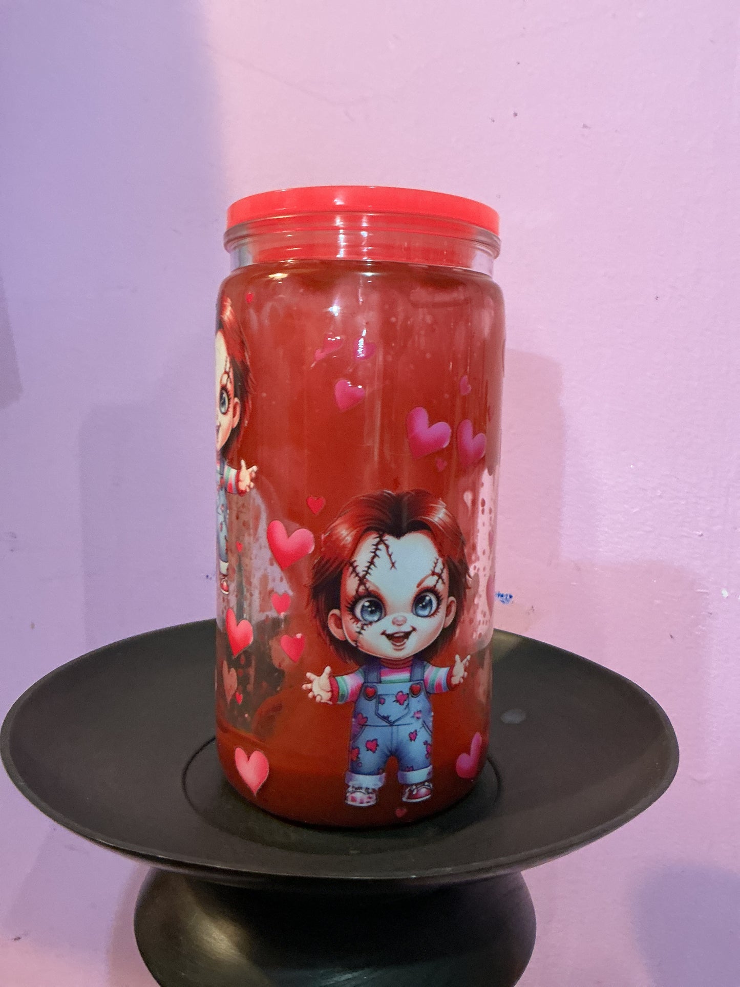 Chucky Blood Drip Lave Tumbler