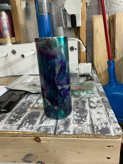 20 oz purple blue glitter #40