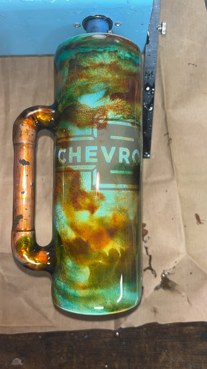 Epoxy coated Chevrolet with copper handle