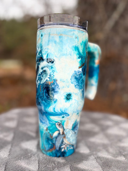 30 oz Grippy Oceans Turtle #14