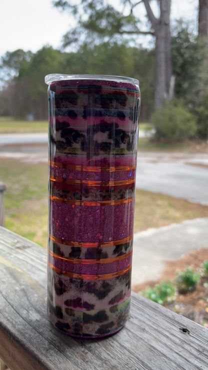 20oz Epoxy Resin Tumbler Highland Cow