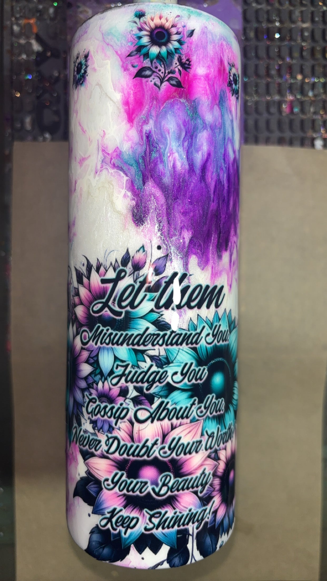 20oz Let Them Resin Epoxy Tumbler