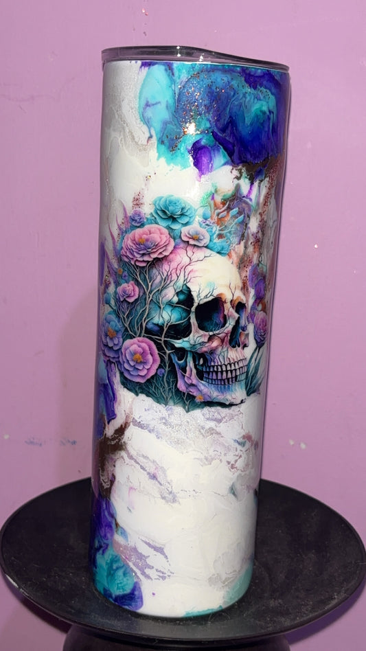 30oz Skull Epoxy Tumbler