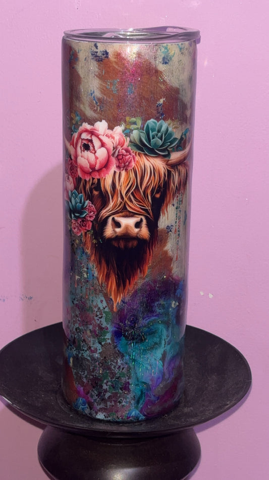 30oz Highland cow Epoxy Resin