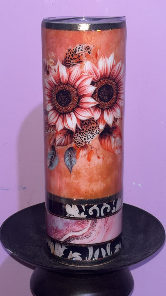 30oz Flower Patina Epoxy Resin Tumbler
