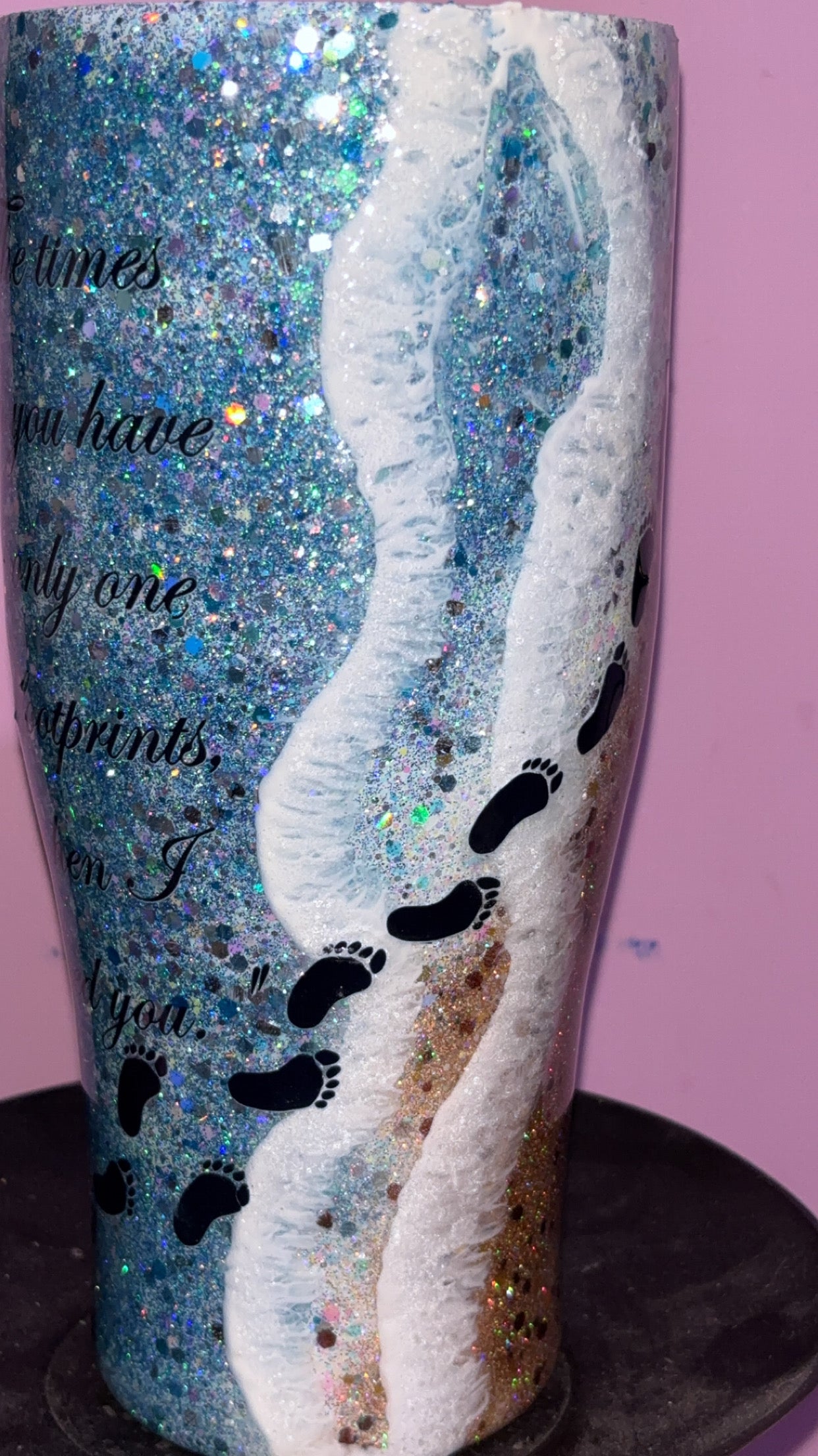 30oz Beach Footprints