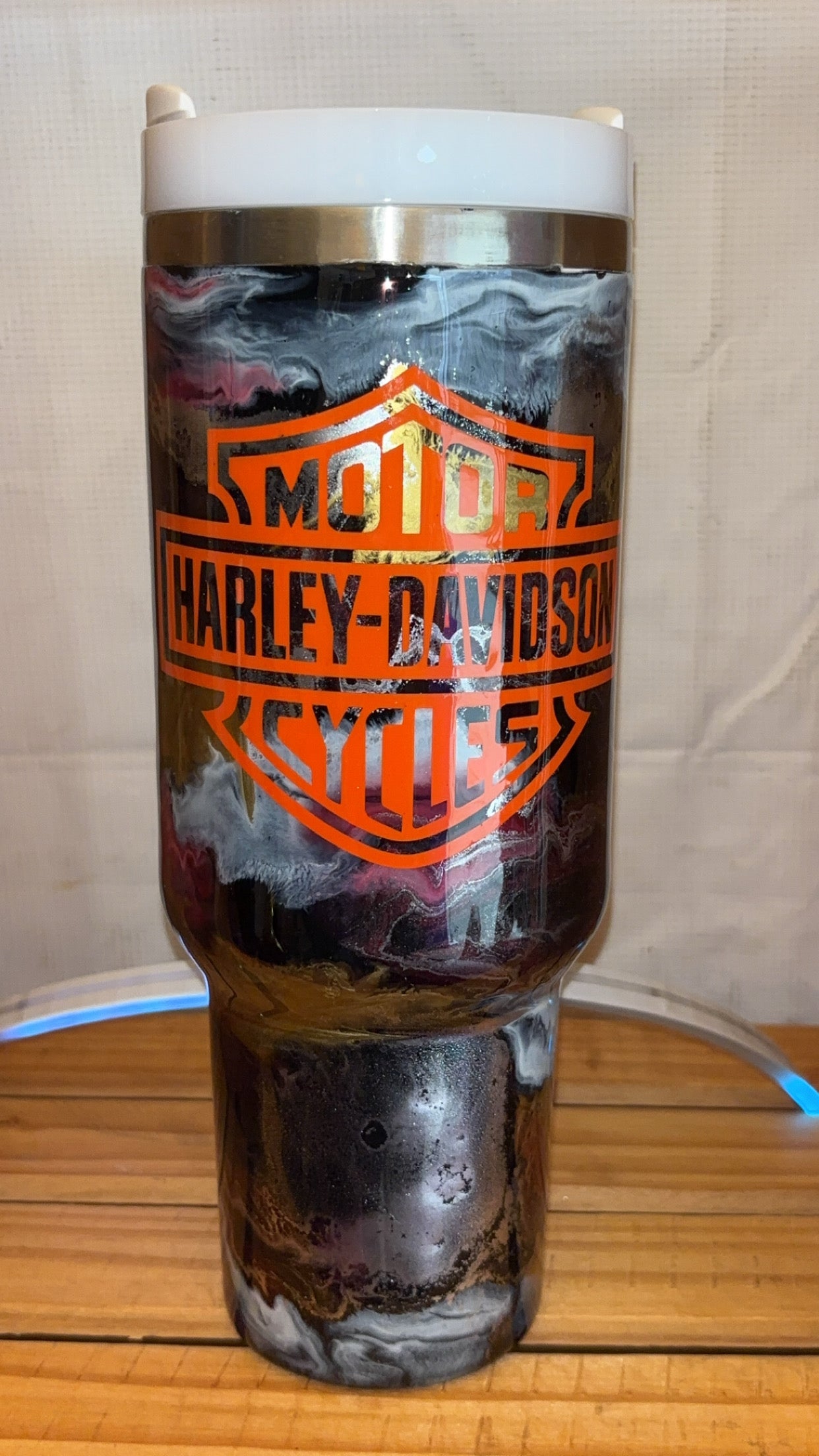 40oz Harley Ink Swril