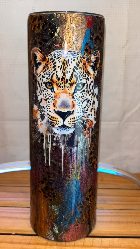 30oz Leopard Foil Tumbler