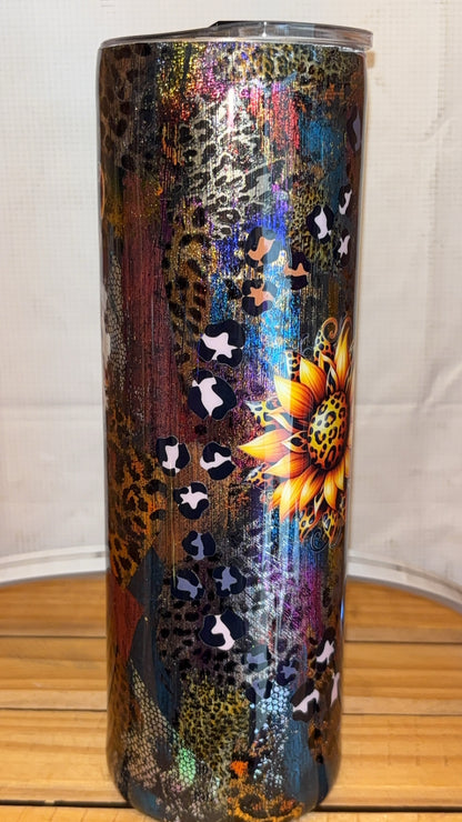 30oz Leopard Foil Tumbler