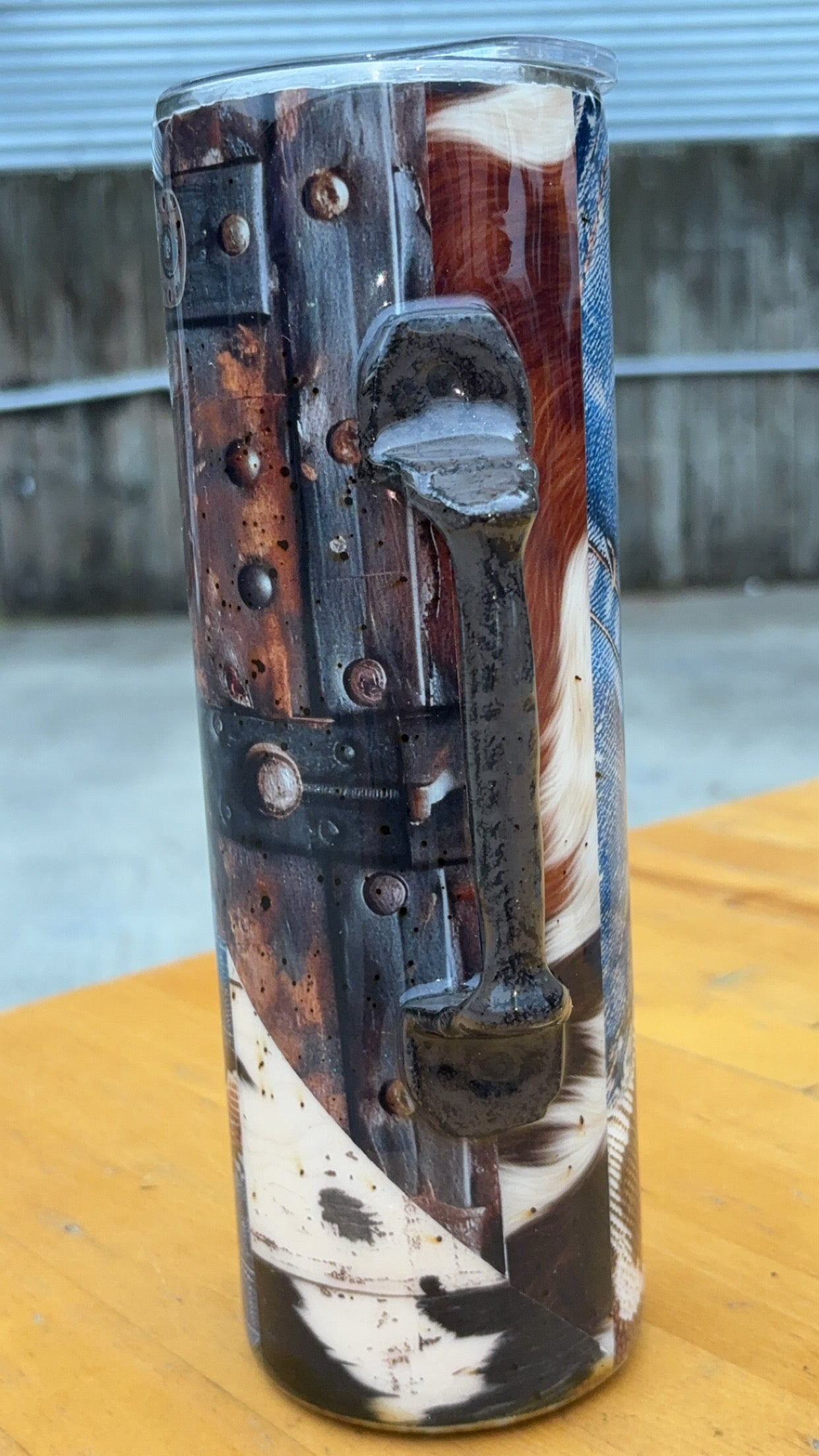 30oz Rustic with Home made Handle