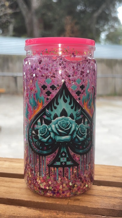 16oz Glitter Snow-globe