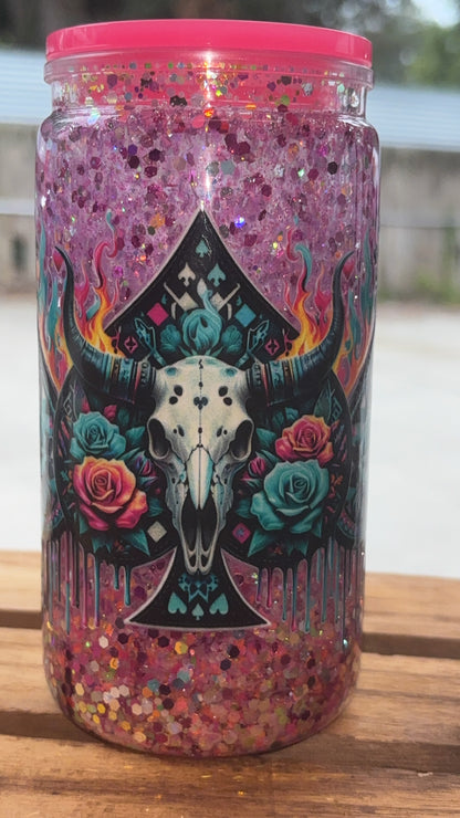 16oz Glitter Snow-globe