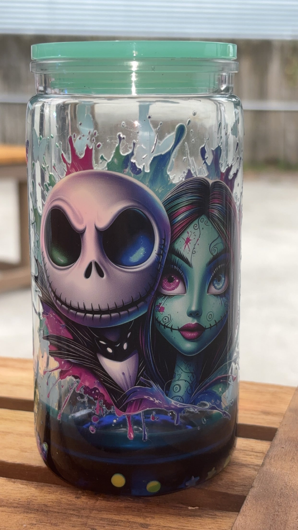 16oz Lava Drip Jack & Sally