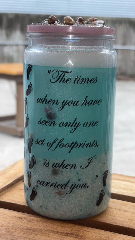 16oz Beach Snow-Globe