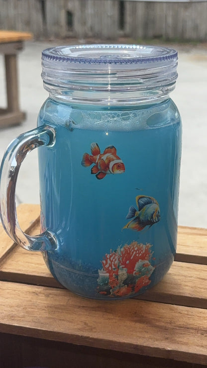 18oz Handle Beach Snow-Globe