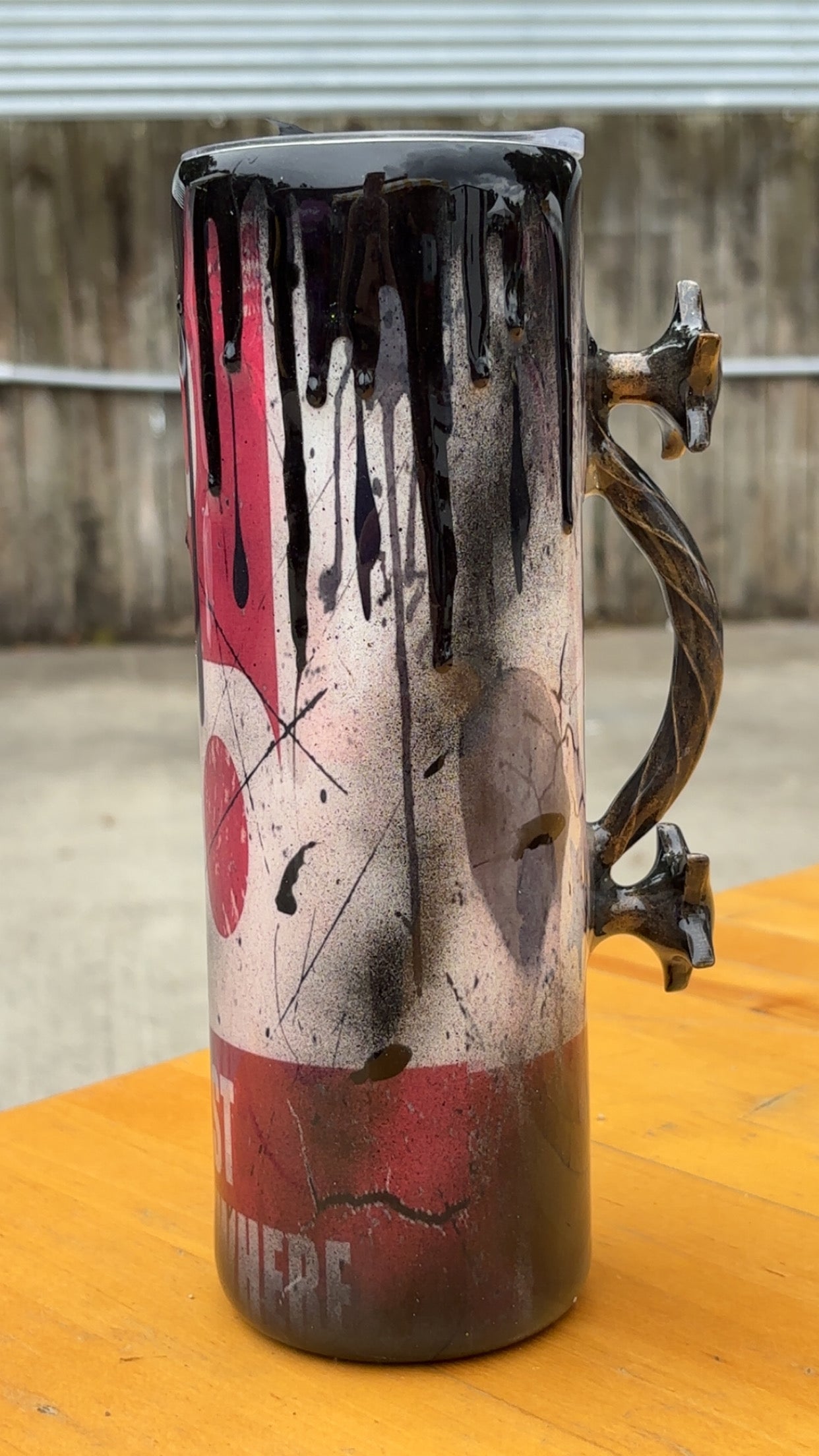 30oz Jeep with Handmade Handle & Glow