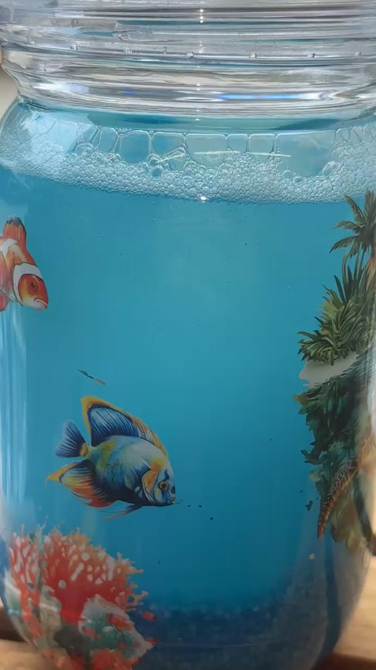 18oz Handle Beach Snow-Globe