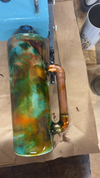 Epoxy coated Chevrolet with copper handle