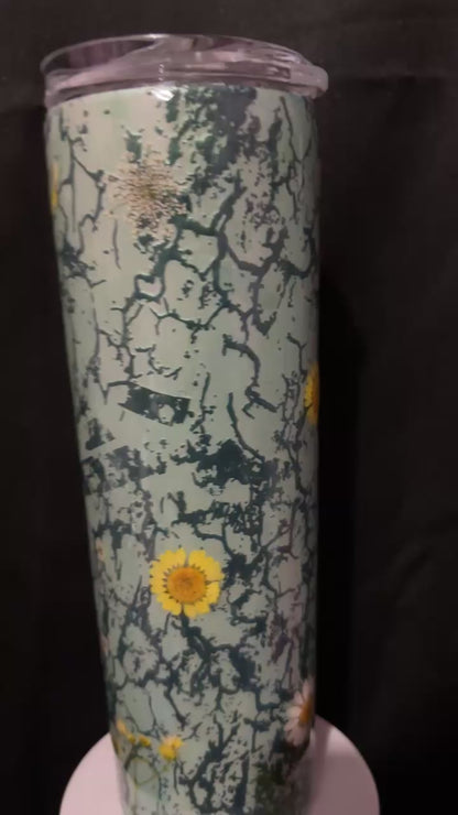 30oz Botanical Epoxy Resin Tumbler