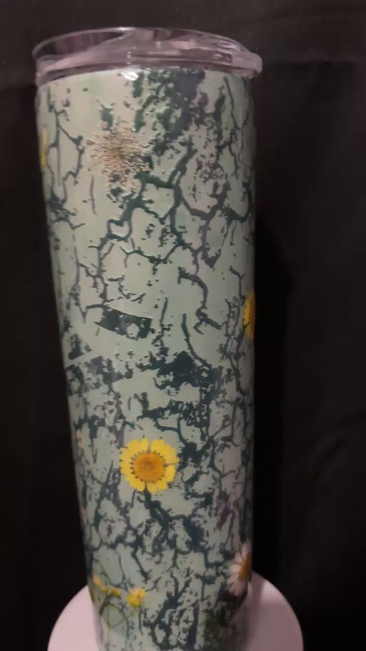 30oz Botanical Epoxy Resin Tumbler