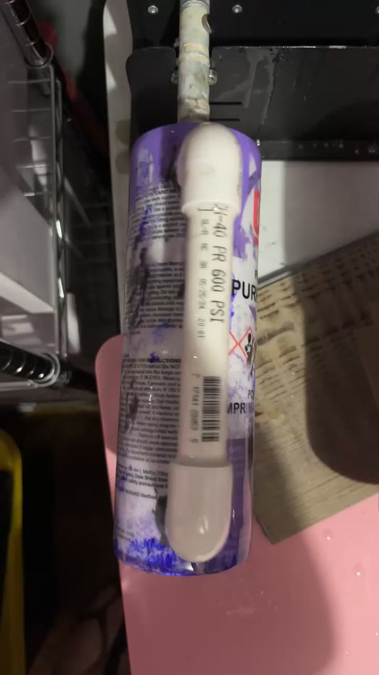30oz Purple Primer Epoxy Resin Tumbler with handle