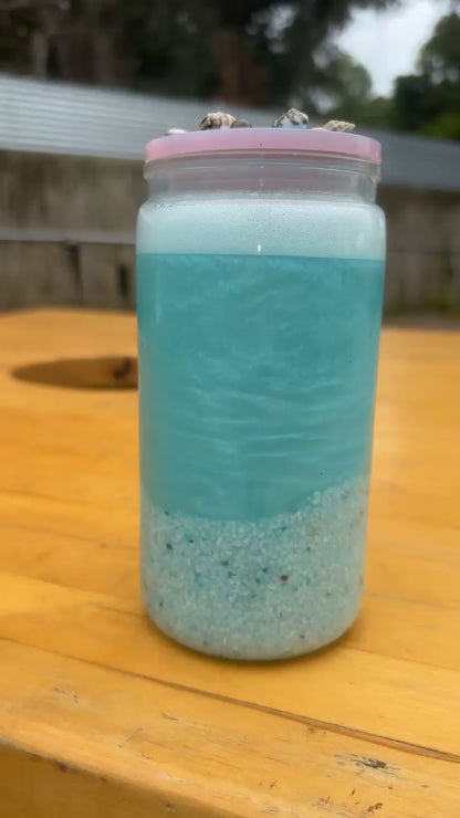 16oz Beach Snow-Globe