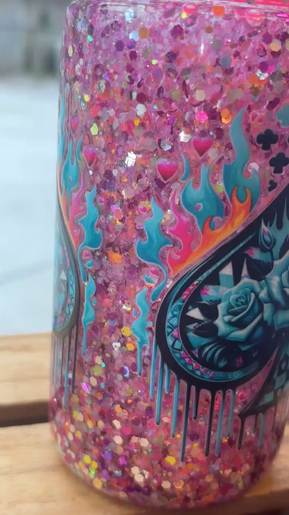 16oz Glitter Snow-globe